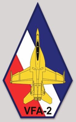 Official VFA-2 Bounty Hunters F-18F Rhino Sticker