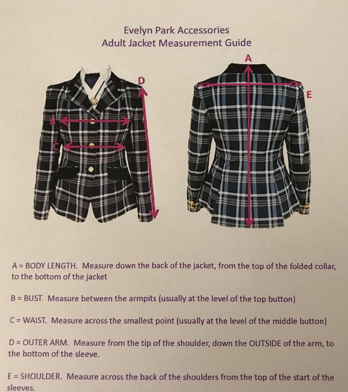 Olive Show Hunter Jacket With Navy Trims Adults (001)