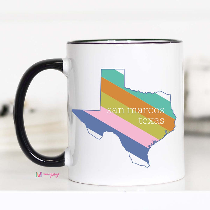 Pastel City State Personalized Mug