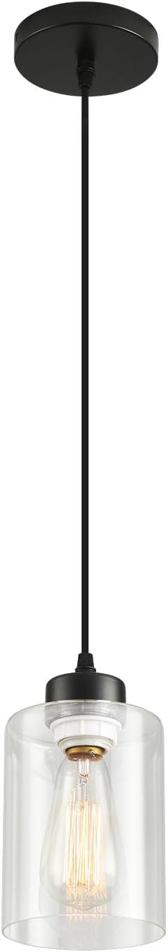 Pendant Light , 1 Light , Matte Black