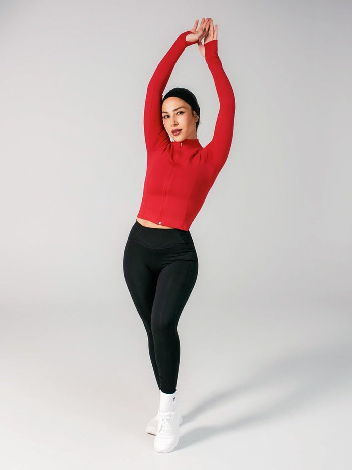Phantom Hip Jacket - Lipstick Red
