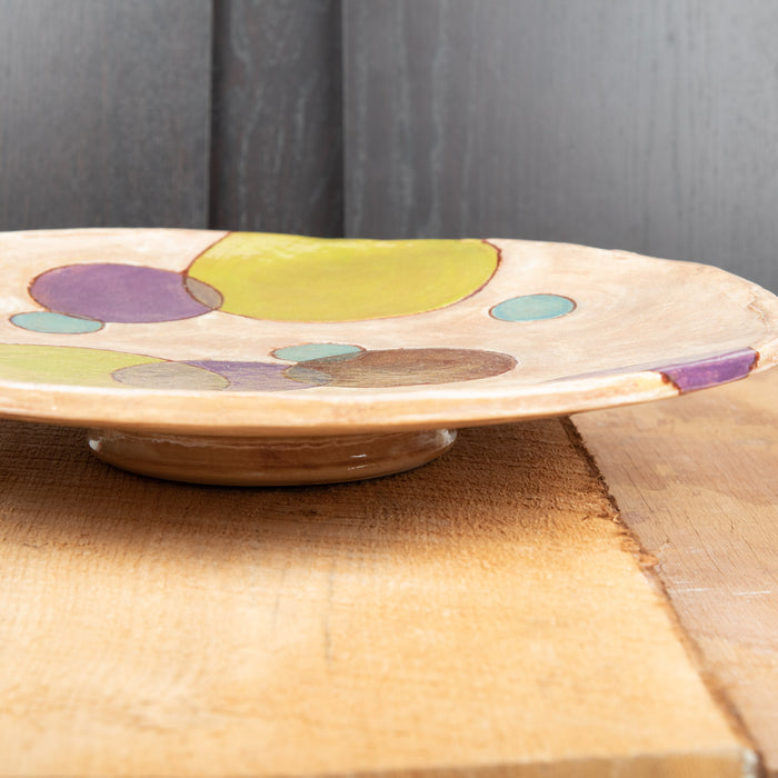 Plate With Circle Design, Rich Agness, Stoneware, Plum Bottom Gallery