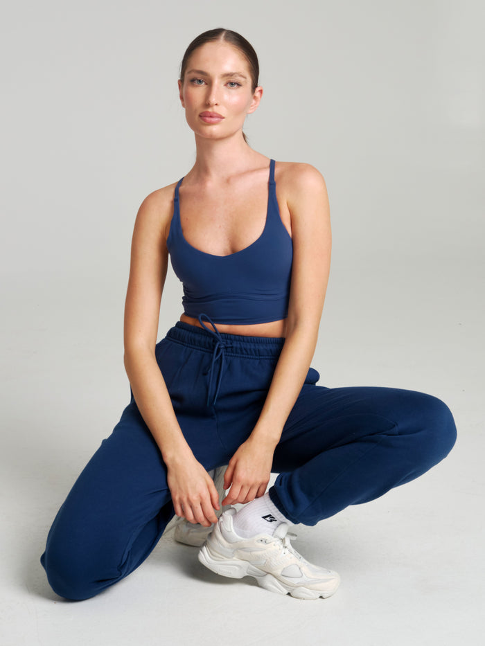 Poshknit Sports Bra - Baked Blue