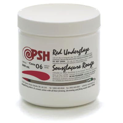 PSH RED CHILI PEPPER CONE 06 UNDERGLAZE