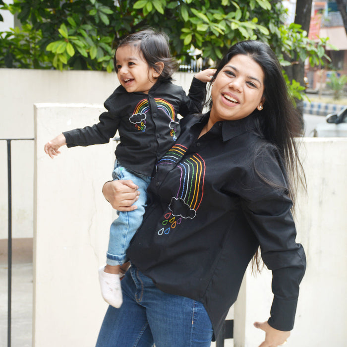 Rainbow Embroidered Shirt for Women (Adults)