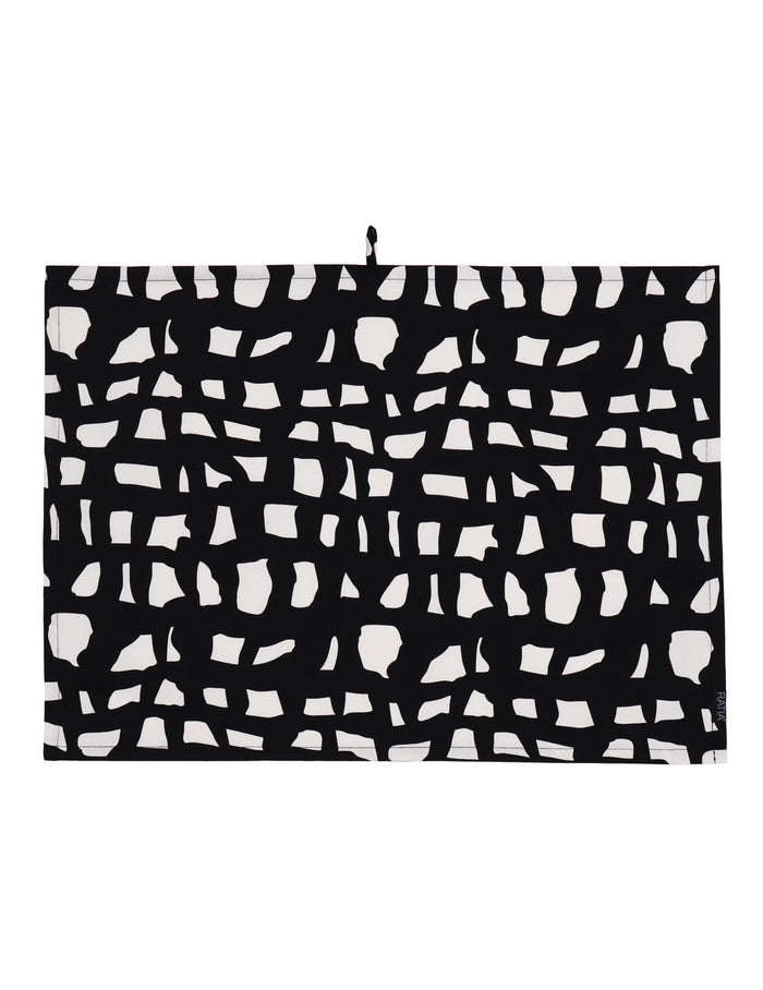 Ratia Tea Towel Block Black