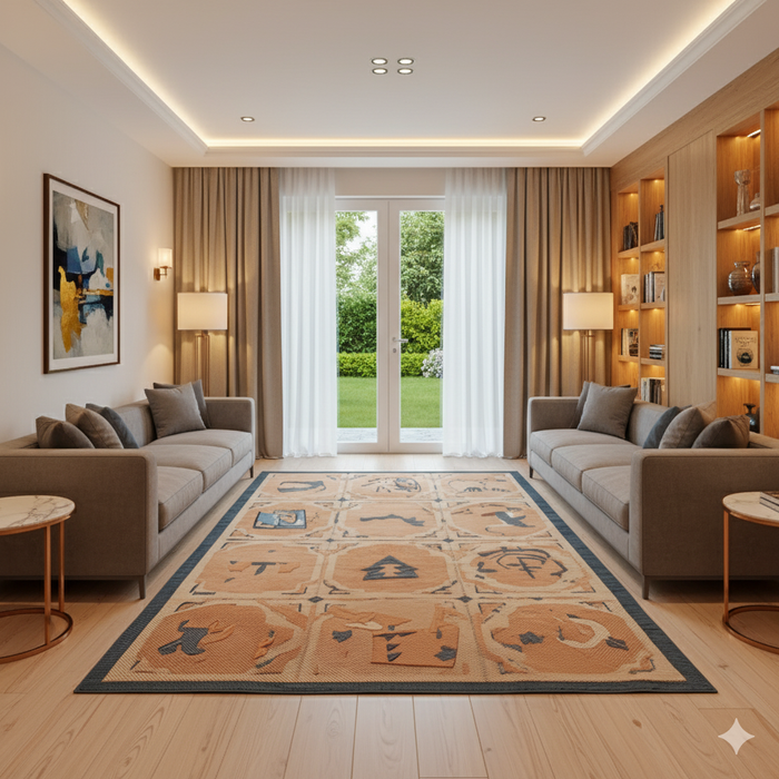 Reading Circle Area Rug