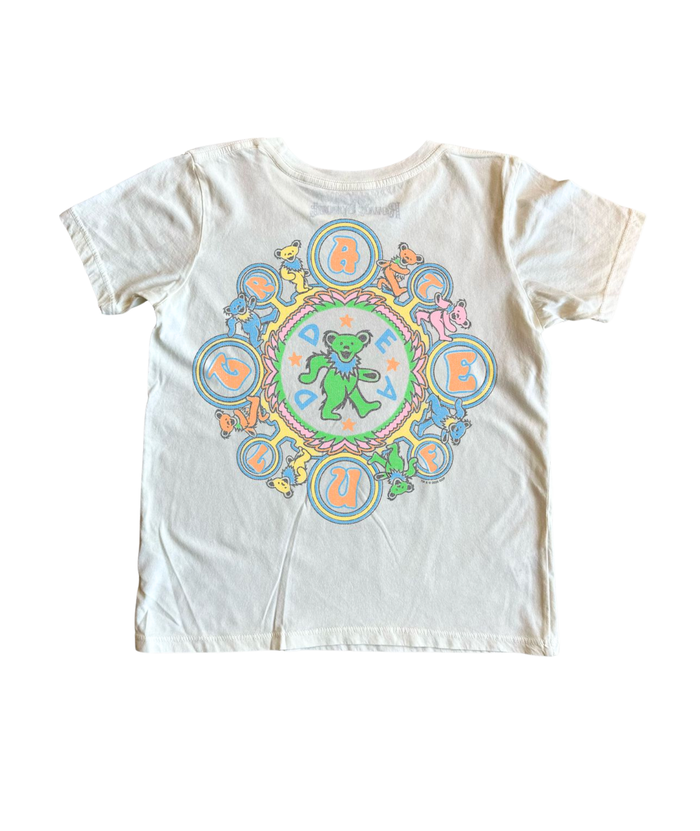 Rowdy Sprout Girls Grateful Dead Kaleidoscope Bears Tee Distressed/seasonal girls Rowdy Sprout