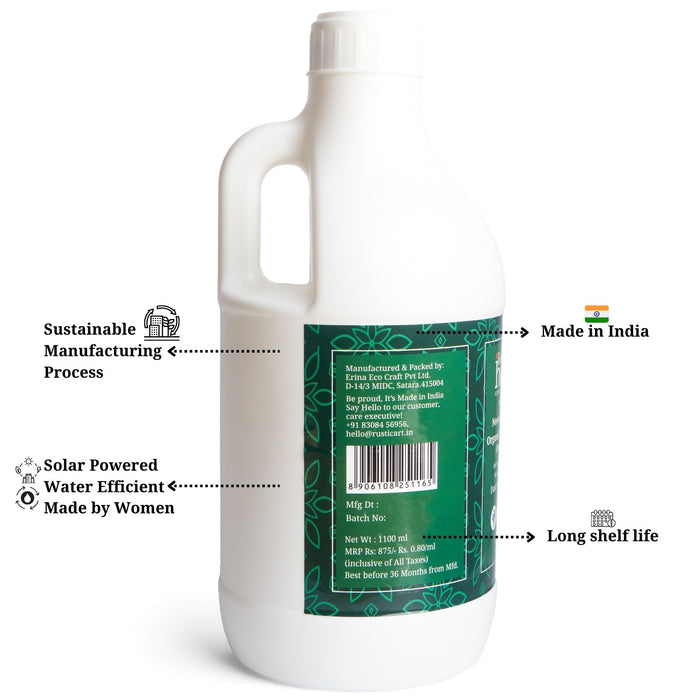 Rustic Art Organic Neem Eucalyptus Floor Cleaner Concentrate 1100g (All Ages)