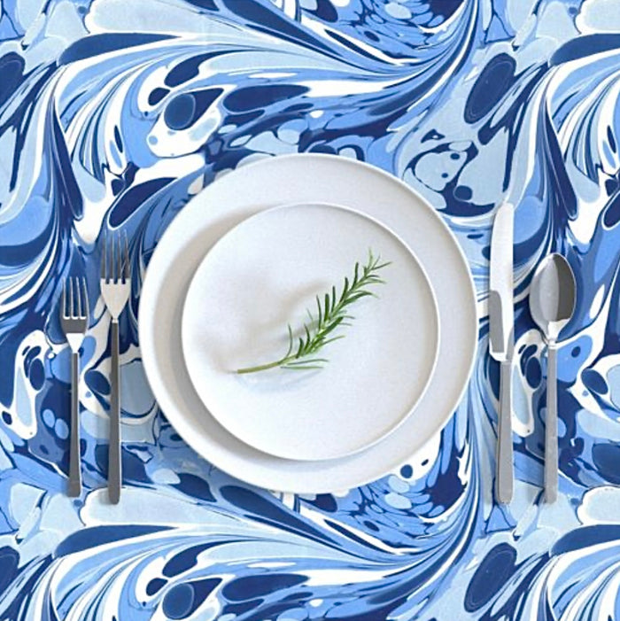 Sapphire Round Tablecloth MADE TO ORDER