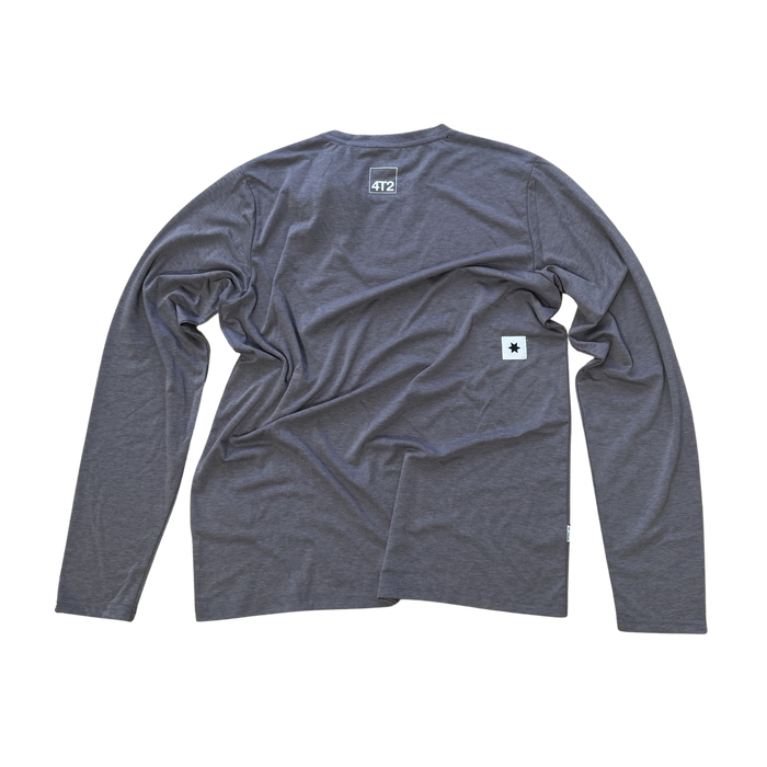 saysky clean pace longsleeve, running is ugly, grey.