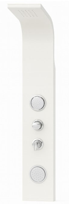 Shower Panel , Adjustable Sprayers , White
