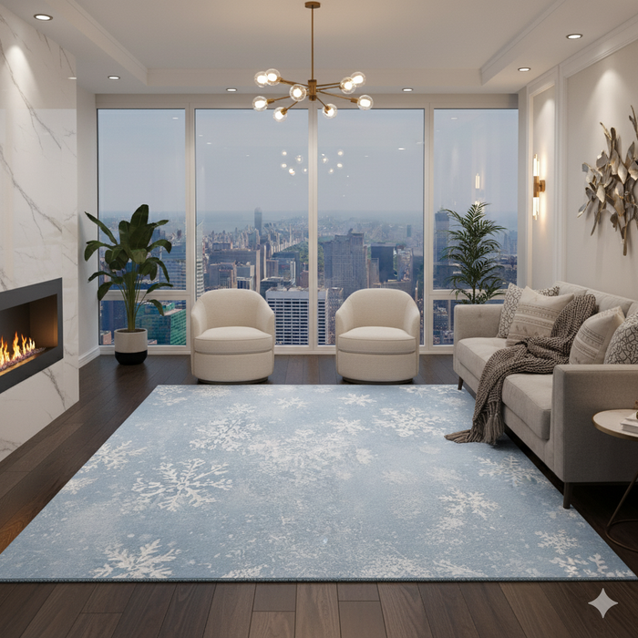 Snowflake Cascade Area Rug