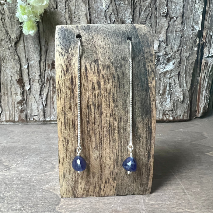 Sodalite Dangle -- Classy Casual Jewelry Earrings