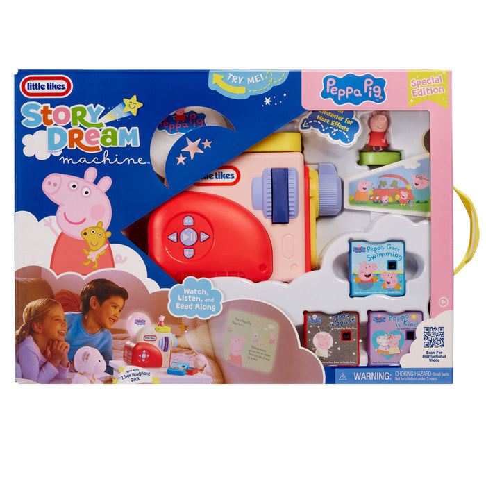 Little Tikes Story Dream Machine Peppa Pig Edition packaging on a white background