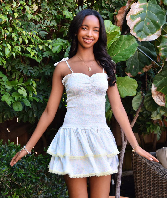 Theme Girls Lola Garden Rose Yellow Satin Ruffle Dress Distressed/seasonal girls Theme-NYC