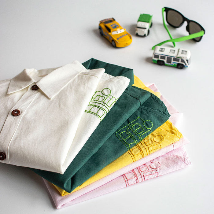 Traffic Embroidered Formal Shirt - White (1-14 Years)