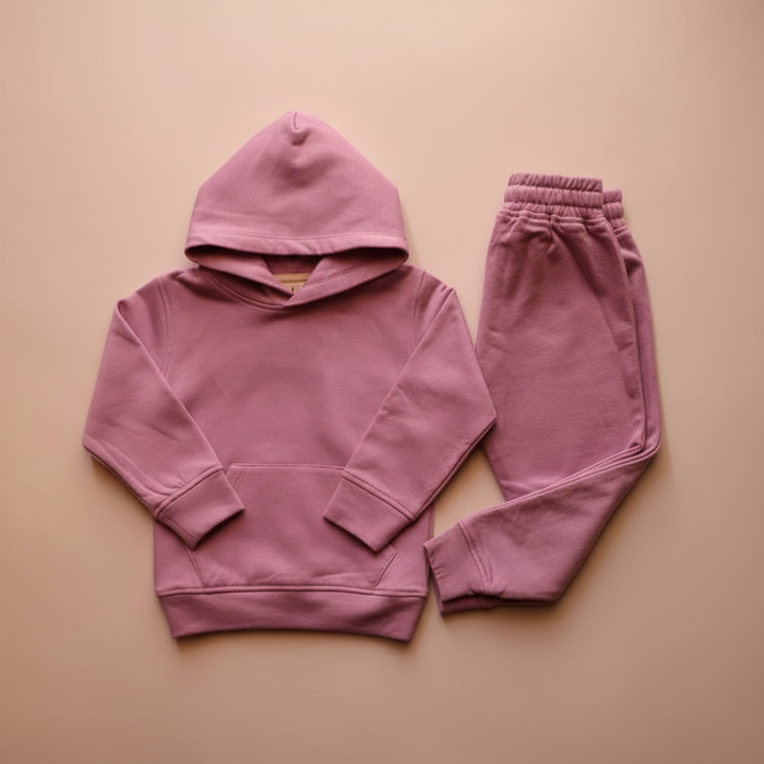 Twilight Hue Organic Cotton Fleece Hoodie and Jogger Set (6 Months – 5 Years)