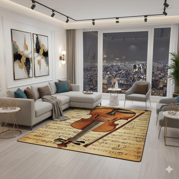 Violin Melody Area Rug