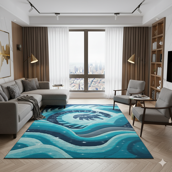 Water Dragon Area Rug