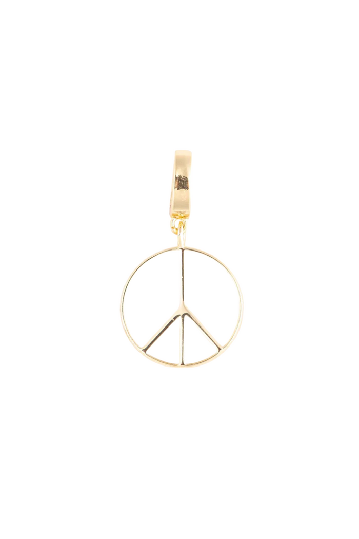 White Peace Sign - Luxe Charm