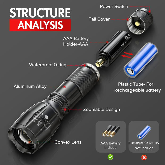 3-Pack Flashlights