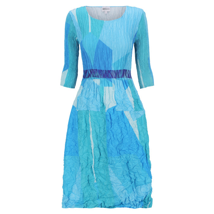 3/4 Sleeve Smash Pocket Dress - Prints