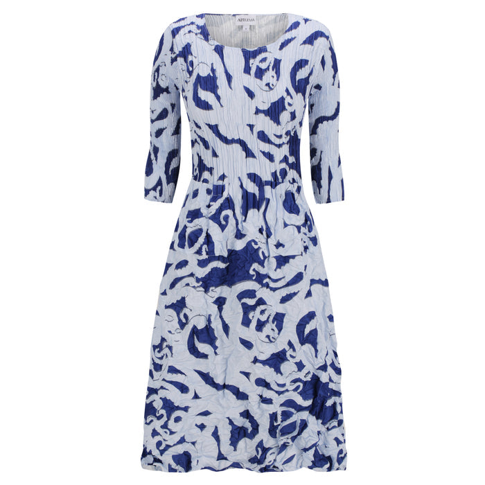 3/4 Sleeve Smash Pocket Dress - Prints