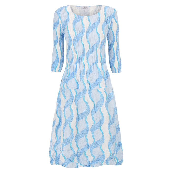 3/4 Sleeve Smash Pocket Dress - Prints