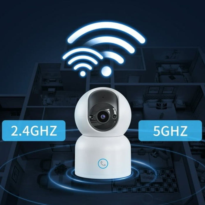 360-Degree Indoor Pan Tilt Zoom Home PTZ Camera