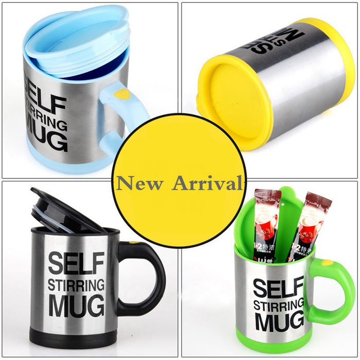 400ml Automatic Self Stirring Stainless Steel Coffee Mugs