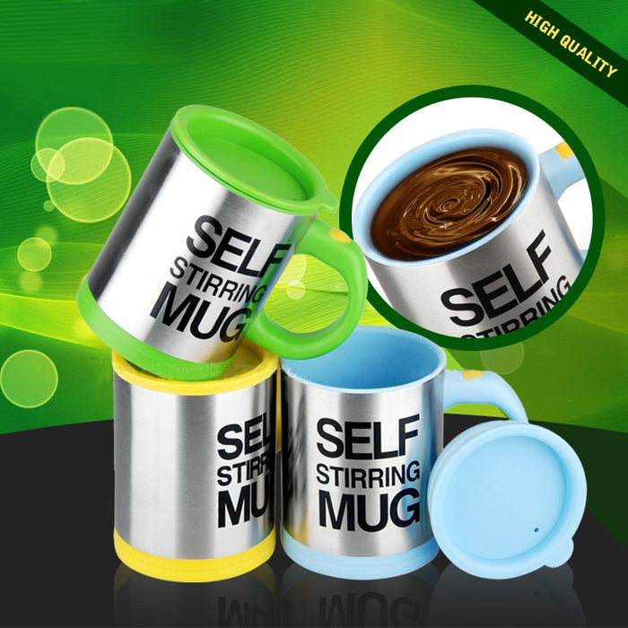 400ml Automatic Self Stirring Stainless Steel Coffee Mugs