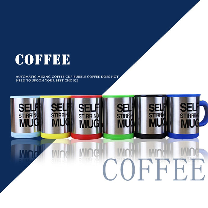 400ml Automatic Self Stirring Stainless Steel Coffee Mugs