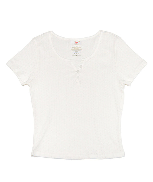 8apart Women Austin Henley Tee Womens Casual Tops 8apart White Juniors/Women S