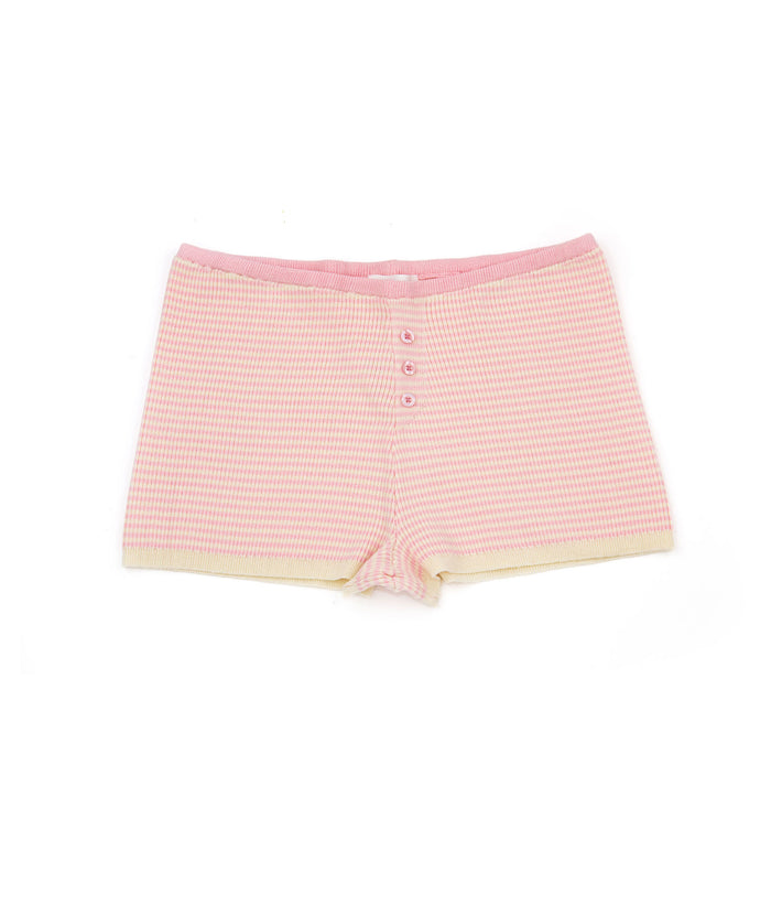 8apart Women Baby Girl Pink Striped Shorts Womens Casual Bottoms 8apart Striped Juniors/Women XS