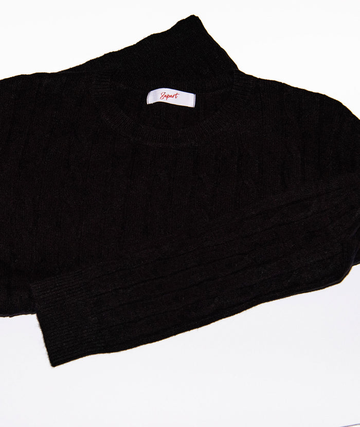 8apart Women Cleo Cable Crew Sweater Womens Casual Tops 8apart