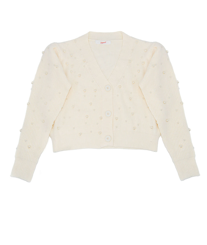 8apart Women Della Pearl Cardigan Distressed/seasonal womens 8apart Ivory Juniors/Women S