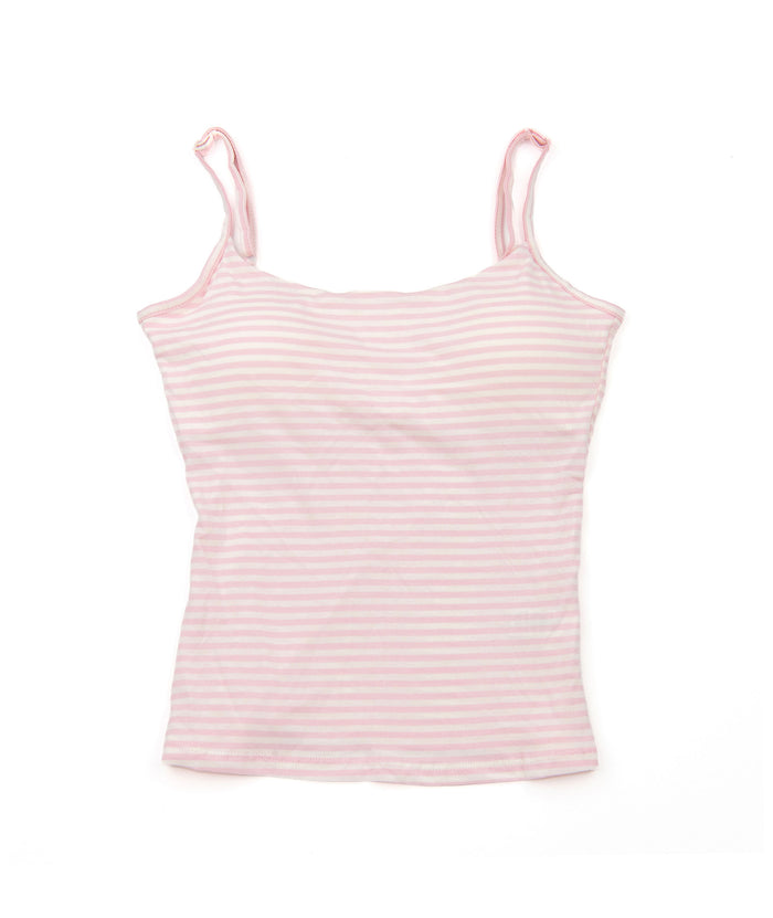 8apart Women Halo Stripe Bra Cami Womens Casual Tops 8apart Pink Juniors/Women S