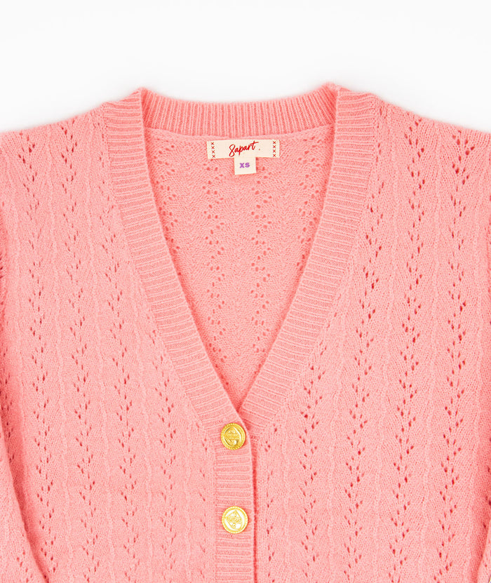 8apart Women Katy Pink Cardigan Distressed/seasonal womens 8apart