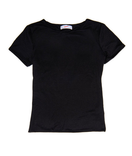 8apart Women Kim Short Sleeve Top Distressed/seasonal womens 8apart Black Juniors/Women S