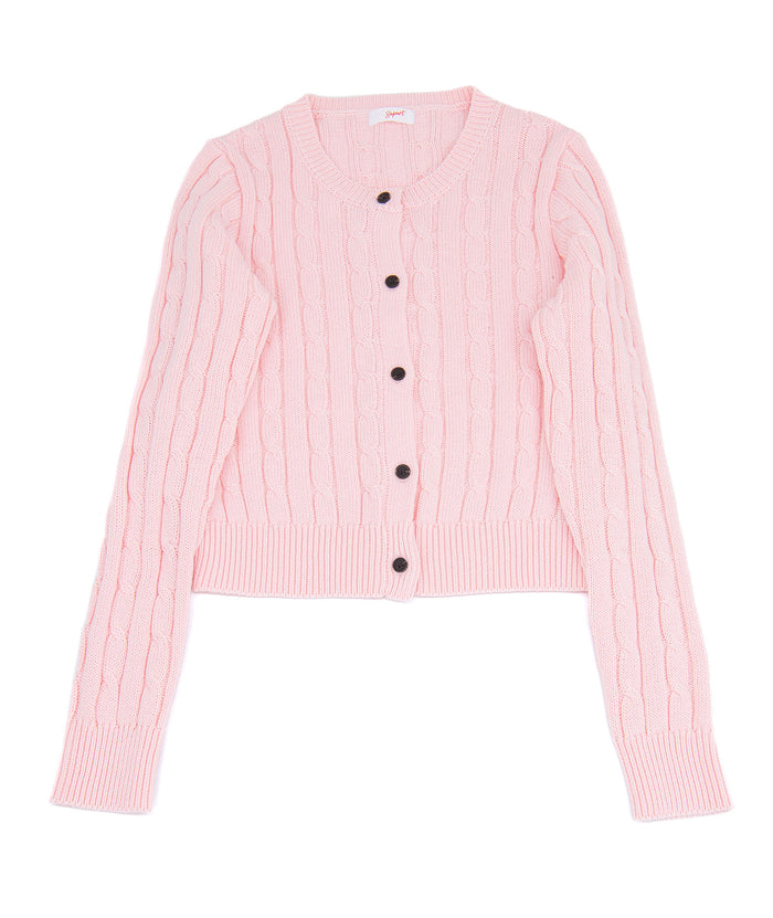 8apart Women Linny Spring Cable Cardigan Distressed/seasonal womens 8apart Pink Juniors/Women S