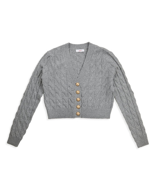8apart Women Maisie Cable Cardigan Grey Womens Casual Tops 8apart Grey Juniors/Women S