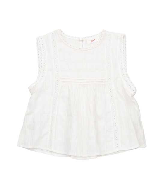 8apart Women Marin Eyelet Top Womens Casual Tops 8apart White Juniors/Women S