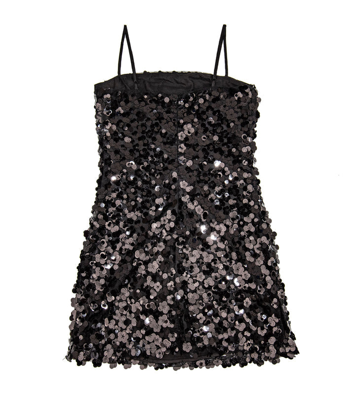 8apart Women Roxie Floral Sequin Mini Dress Black Distressed/seasonal womens 8apart