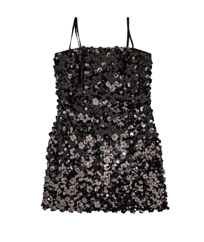 8apart Women Roxie Floral Sequin Mini Dress Black Distressed/seasonal womens 8apart