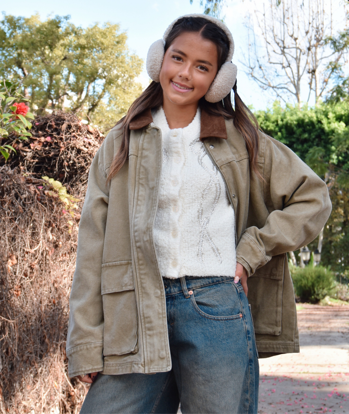 8apart Women Smith Vintage Wash Barn Jacket Distressed/seasonal womens 8apart