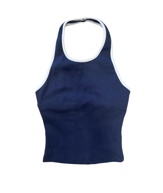 8apart Women Sporty Halter Tank Womens Casual Tops 8apart Navy Juniors/Women S