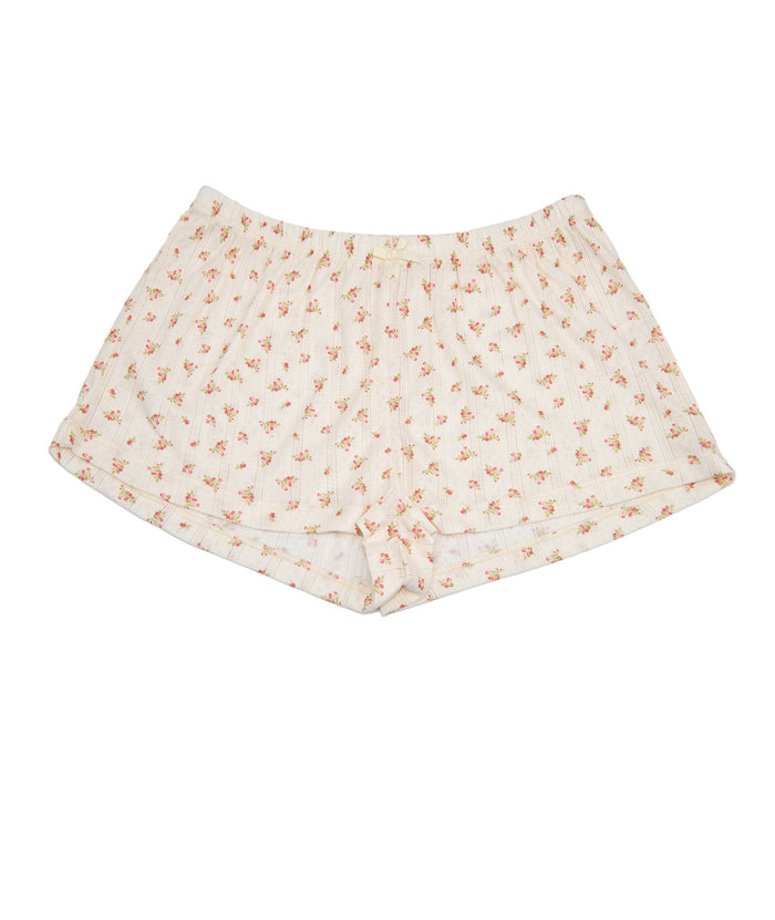 8apart Women Tommie Red Floral Ribbon Bow Shorts Girls Casual Dresses 8apart