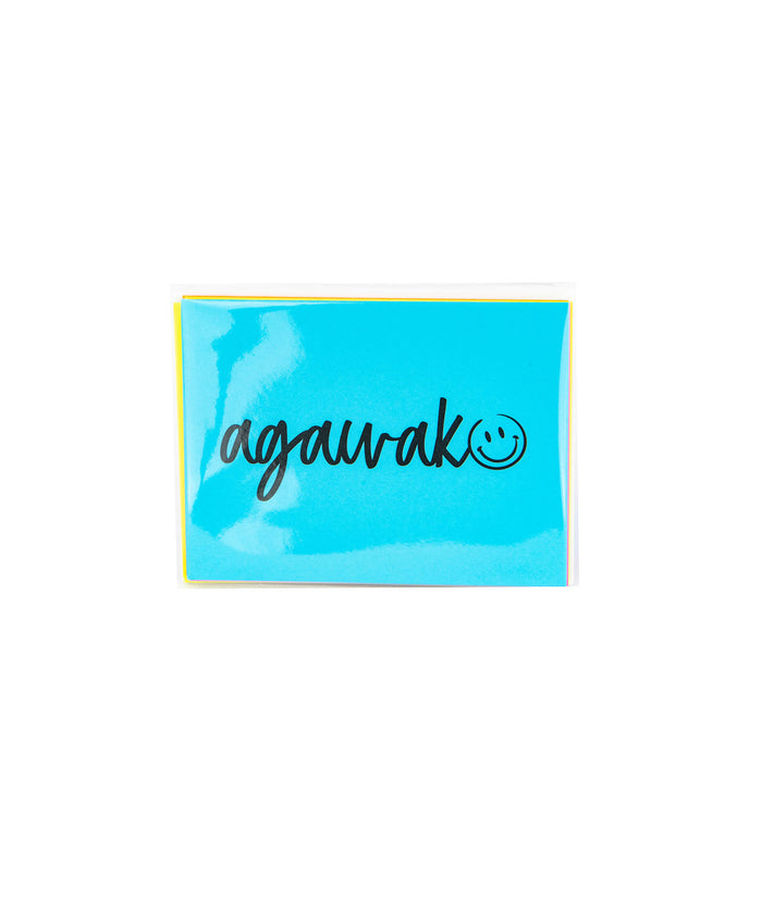A Wink and a Nod Folded Neon Notecards Pack of 8 Distressed/seasonal accessories A Wink and a Nod