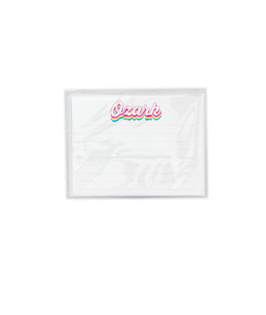 A Wink and a Nod Groovy Lined Flat Notecards Pack of 8 Distressed/seasonal accessories A Wink and a Nod Multi Ozark